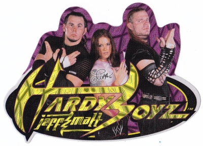 "WWF Hardy Boys and Lita" Vending Machine Sticker
